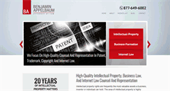 Desktop Screenshot of bappelbaum-patentesq.com